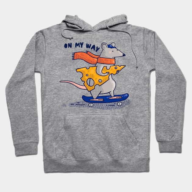 On My Way Rat Hoodie by Tania Tania